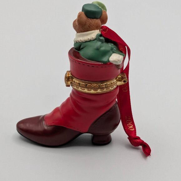 Hallmark Keepsake Fashion Afoot 2000, 1st in Series, Porcelain Hinged Box - Picture 5 of 11